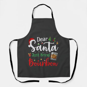 Beste Kerstman Breng Gewoon Bourbon Drinken Kerstm Schort