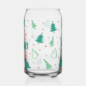 Beste Kerstman, breng gewoon wijn Blikvorm Glas (Achterkant)