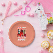 Beste kerstman, breng Koeien kerstbuffel mee Papieren Bordje (Feest)