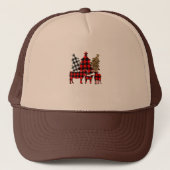 Beste kerstman, breng Koeien kerstbuffel mee Trucker Pet (Voorkant)