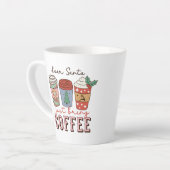 Beste kerstman, breng koffie mee latte mok (Linkerhoek)