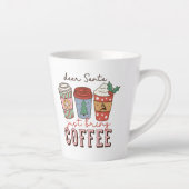 Beste kerstman, breng koffie mee latte mok (Rechts)