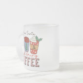 Beste kerstman, breng koffie mee matglas koffiemok (Voorkant links)