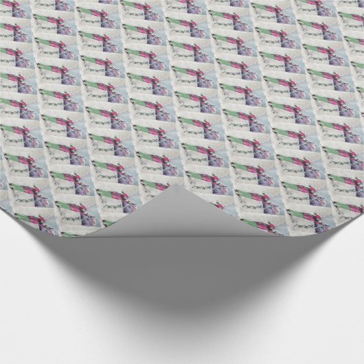 Beste kerstman cadeaupapier (Hoek)