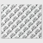 Beste kerstman cadeaupapier (Vlak)