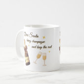 Beste Kerstman Champagne Design Koffiemok (Voorkant links)