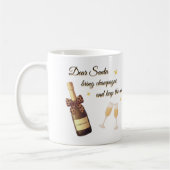 Beste Kerstman Champagne Design Koffiemok (Links)