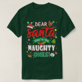 Beste kerstman, de Naughty's T-shirt (Design voorkant)