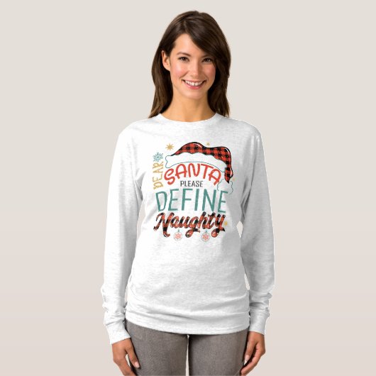 Beste Kerstman, Define Naughty T-shirt (Voorkant volledig)