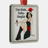 Beste Kerstman, Define Santa, Kerstman Humor Metalen Ornament (Rechts)
