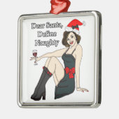 Beste Kerstman, Define Santa, Kerstman Humor Metalen Ornament (Links)