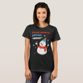 Beste kerstman, definieer alsjeblieft "GOED" - gra T-shirt (Voorkant volledig)
