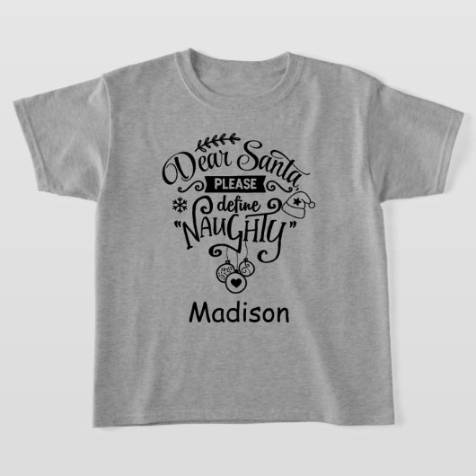 Beste kerstman, definieer de beste persoonlijke fe t-shirt (Laagn)