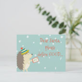 Beste Kerstman, definieer Goed! Grappig Kerstfeest Briefkaart (Staand voorkant)