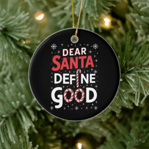 Beste Kerstman Definieer Goed Kerstvakantie Xmas Keramisch Ornament
