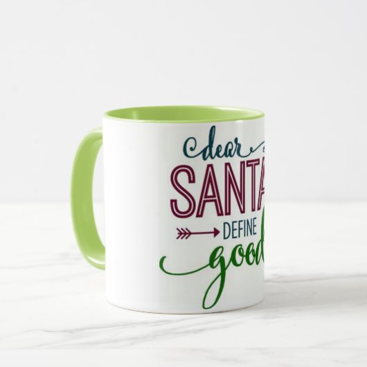 **BESTE KERSTMAN--DEFINIEER GOED** LEUKE KERST MOK (Voorkant links)