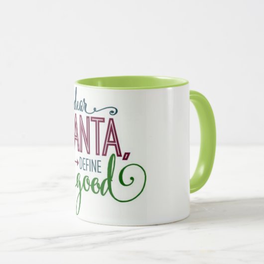 **BESTE KERSTMAN--DEFINIEER GOED** LEUKE KERST MOK (Voorkant rechts)