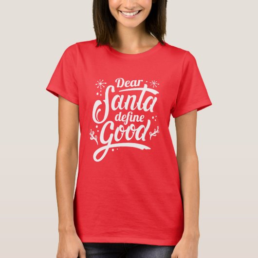 Beste Kerstman Definieer Goed T-shirt (Voorkant)