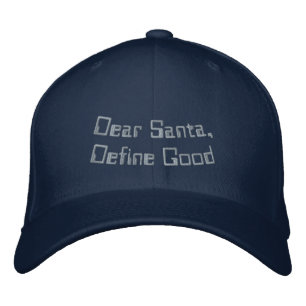 Beste Kerstman, Definieer Goed Voor - Verrassing A Geborduurde Pet
