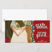 Beste Kerstman Definieer Goede Feestdagen Kerstkaa Feestdagenkaart (Voorkant / Achterkant)