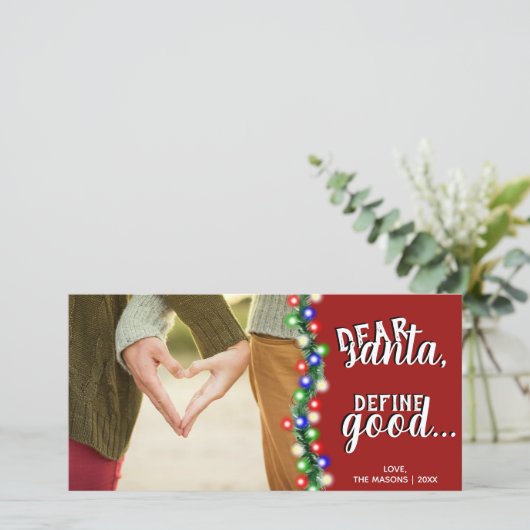 Beste Kerstman Definieer Goede Feestdagen Kerstkaa Feestdagenkaart (Staand voorkant)