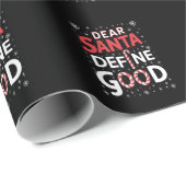 Beste Kerstman Definieer Goede Kerstvakantie Kerst Cadeaupapier (Rol Hoek)