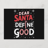 Beste Kerstman Definieer Goede Kerstvakantie Kerst Feestdagenkaart (Voorkant)