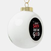 Beste Kerstman Definieer Goede Kerstvakantie Kerst Keramische Bal Ornament (Links)
