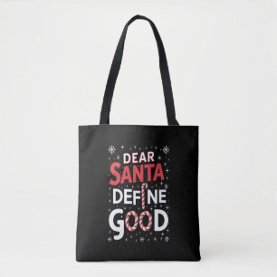 Beste Kerstman Definieer Goede Kerstvakantie Kerst Tote Bag
