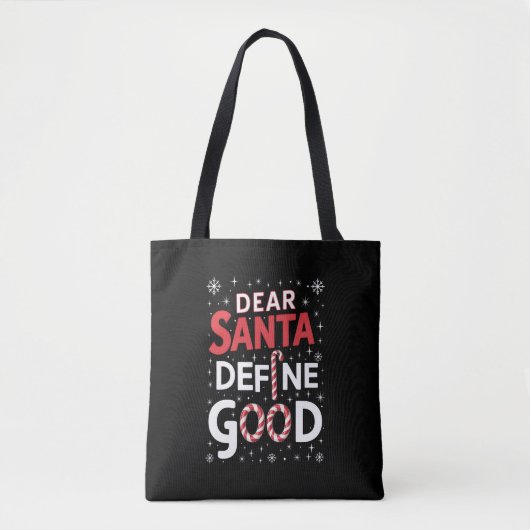 Beste Kerstman Definieer Goede Kerstvakantie Kerst Tote Bag (Voorkant)