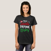 Beste Kerstman Definieer Naughty Funny Kerstmis vo T-shirt (Voorkant volledig)