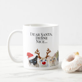 Beste Kerstman, Definieer Nice... Schattigee Katte Koffiemok