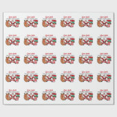 Beste Kerstman Dit Jaar Ben Ik Solid 6 7 Zes Zeven Cadeaupapier (Vlak)