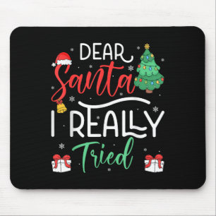 Beste Kerstman echt geprobeerd Snowflake Cadeau Ke Muismat