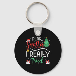 Beste Kerstman echt geprobeerd Snowflake Cadeau Ke Sleutelhanger