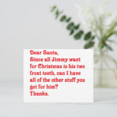 Beste kerstman feestdagenkaart (Staand voorkant)