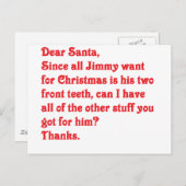 Beste kerstman feestdagenkaart (Voorkant / Achterkant)