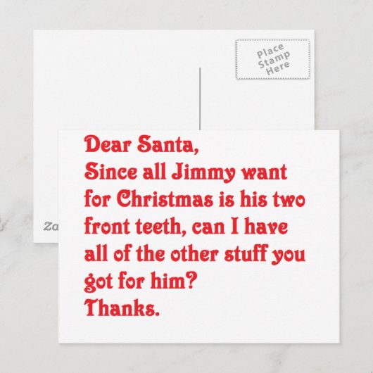 Beste kerstman feestdagenkaart (Voorkant / Achterkant)