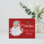 Beste kerstman feestdagenkaart (Staand voorkant)