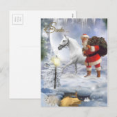 Beste kerstman feestdagenkaart (Voorkant / Achterkant)