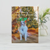 Beste kerstman feestdagenkaart (Staand voorkant)