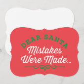 Beste Kerstman Fouten Zijn Gemaakt Feestdagenkaart (Voorkant / Achterkant)