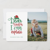 Beste Kerstman... Funny Holiday-kerstfotokaart Feestdagenkaart (Voorkant)