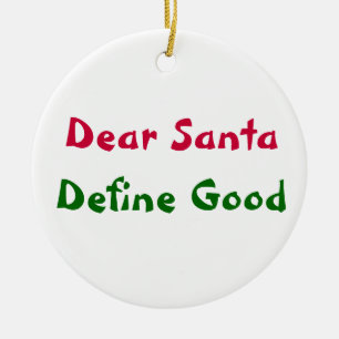Beste Kerstman, geef een goede definitie Keramisch Ornament