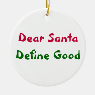 Beste Kerstman, geef een goede definitie Keramisch Ornament