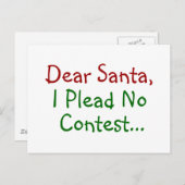 Beste kerstman: geen wedstrijd - grappige feestdag feestdagenkaart (Voorkant / Achterkant)