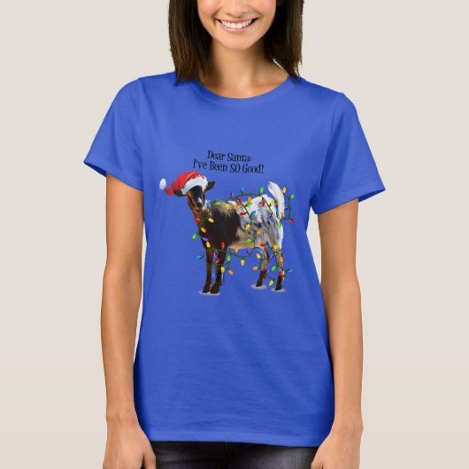 Beste Kerstman Geit Kerst Sleepshirt T-shirt (Voorkant)