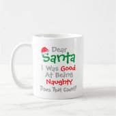 Beste kerstman, goed in nicht kerstfeest zijn koffiemok (Links)