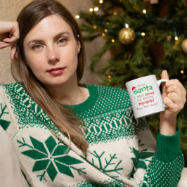 Beste kerstman, goed in nicht kerstfeest zijn koffiemok