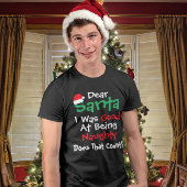 Beste kerstman, goed in nicht kerstfeest zijn t-shirt